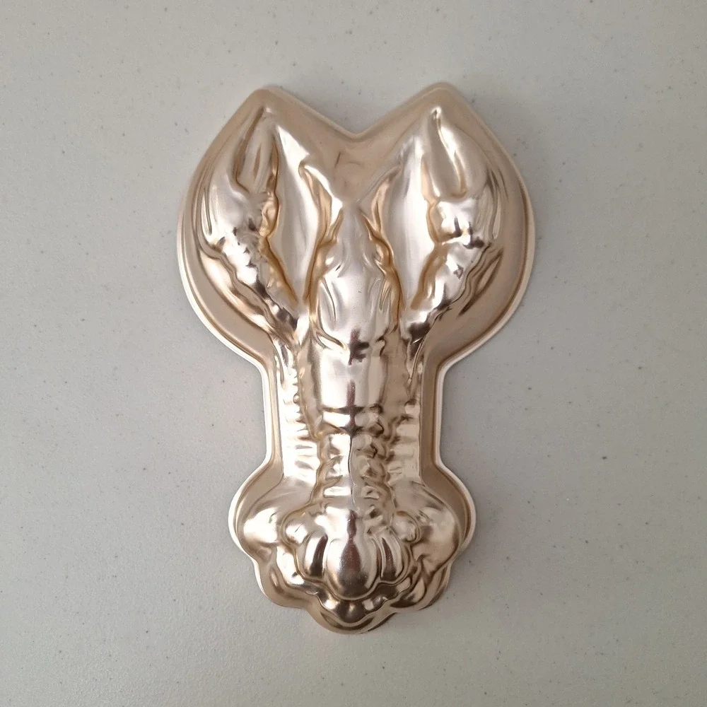 Vintage Copper Plate Lobster Wall Hanging Jello Cake Mold MCM Golden Girls
